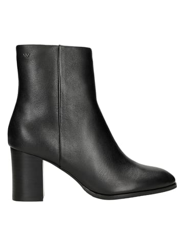 Wojas Leder-Stiefeletten in Schwarz