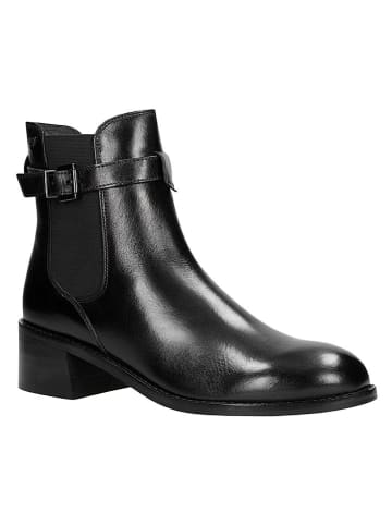 Wojas Skórzane botki w kolorze czarnym