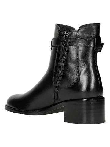 Wojas Leder-Stiefeletten in Schwarz