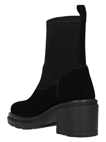 Wojas Skórzane botki w kolorze czarnym