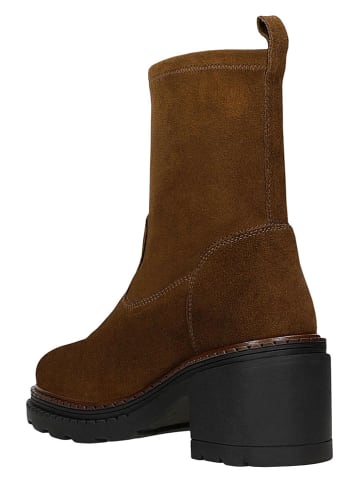 Wojas Skórzane botki w kolorze jasnobrązowym