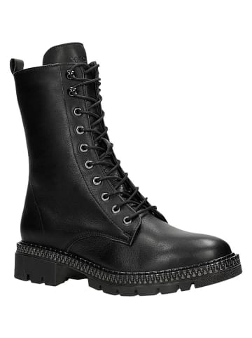 Wojas Leder-Boots in Schwarz