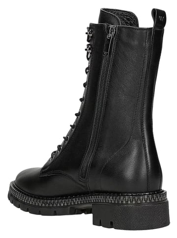 Wojas Leder-Boots in Schwarz