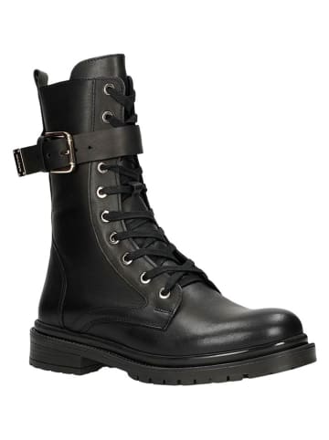 Wojas Leder-Boots in Schwarz