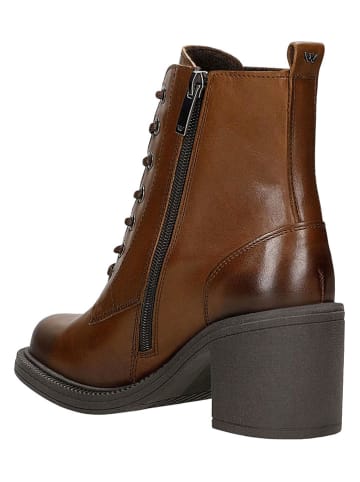 Wojas Skórzane botki w kolorze jasnobrązowym