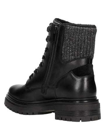 Wojas Leder-Boots in Schwarz