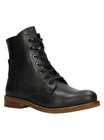 Wojas Leder-Boots in Schwarz