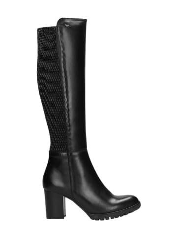 Wojas Leder-Winterstiefel in Schwarz