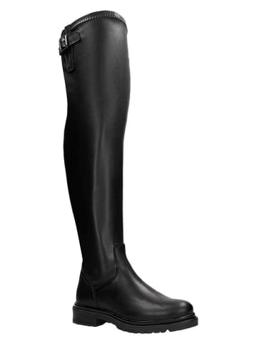 Wojas Skórzane kozaki w kolorze czarnym