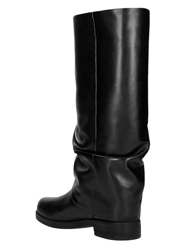 Wojas Skórzane kozaki w kolorze czarnym