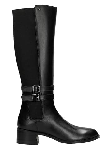 Wojas Leder-Stiefel in Schwarz