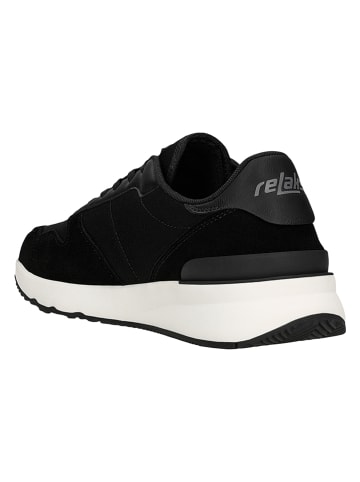 Relaks Leder-Sneakers in Schwarz