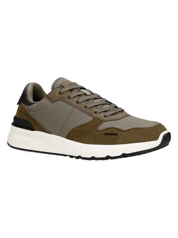 Relaks Leder-Sneakers in Khaki