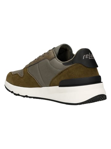 Relaks Leder-Sneakers in Khaki