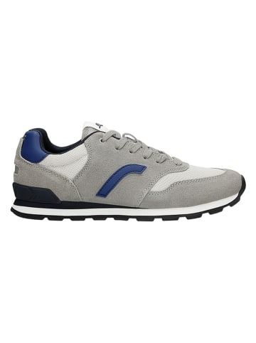Relaks Leder-Sneakers in Blau/ Grau