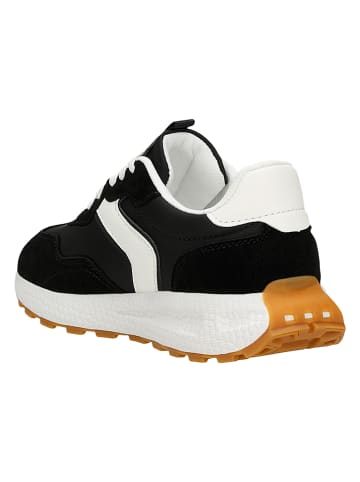 Relaks Leren sneakers wit/zwart
