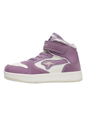 Kangaroos Sneakers "Rim Mid EV" crème/paars