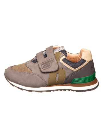 bisgaard Leren sneakers grijs/groen