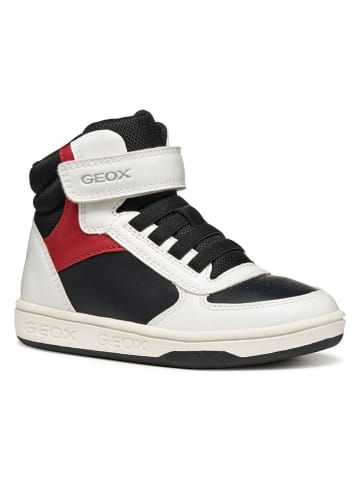 Geox Sneakers "Maltin" in Weiß/ Schwarz in Weiß/ Schwarz