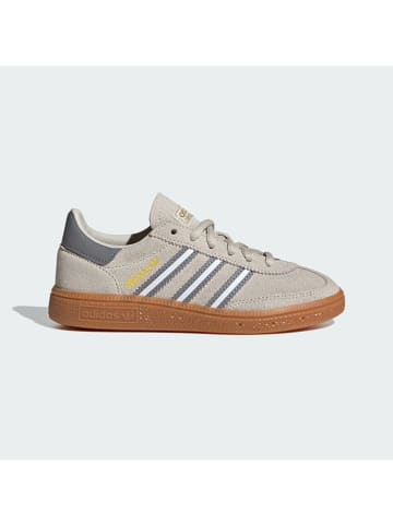 adidas Leder-Sneakers "Handball Spezial" in Beige/ Grau/ Weiß