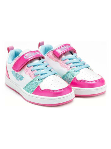 Lelli Kelly Sneakersy "Amalia" w kolorze biało-różowo-turkusowym