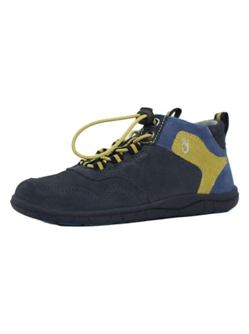 lamino Leren barefootschoenen donkerblauw
