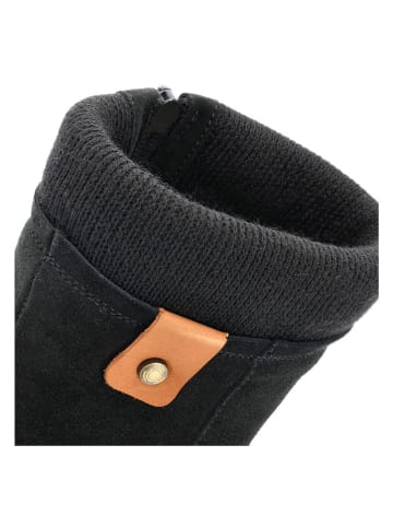 Groundies Skórzane buty "Iceland" w kolorze czarnym do chodzenia na boso