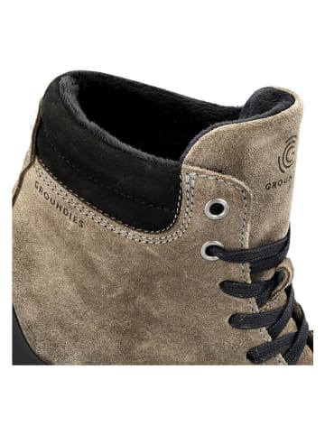 Groundies Leren barefootschoenen "Torino" taupe