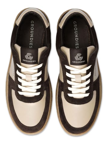 Groundies Leder-Barfußschuhe "Hamptons 2.0" in Hellbraun/ Braun