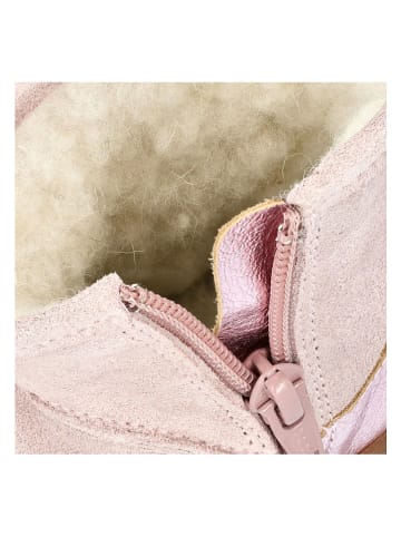 Groundies Leder-Boots "Mini Cozy" in Rosa