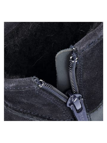 Groundies Leder-Boots "Mini Cozy" in Dunkelblau