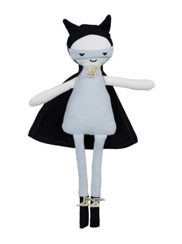 FABELAB Puppe "Little Superhero" in Grau/ Schwarz - ab Geburt