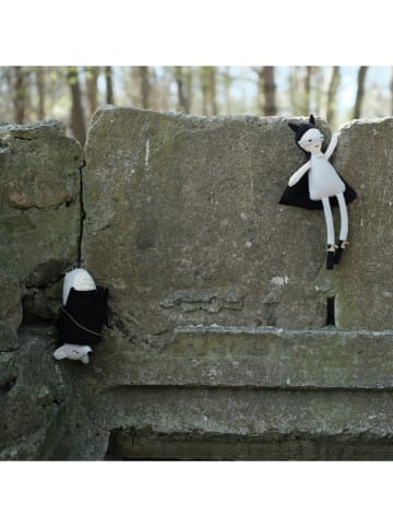 FABELAB Puppe "Little Superhero" in Grau/ Schwarz - ab Geburt