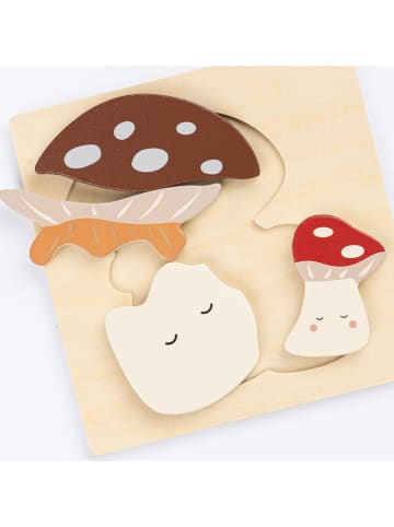 FABELAB Holzpuzzle "Mushroom & Hedgehog" - ab 12 Monaten