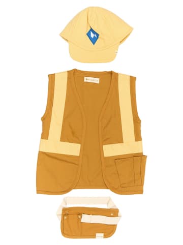 FABELAB 3-częściowy kostium "Builder" w kolorze jasnobrązowym