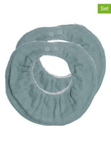 FABELAB Śliniaczki (2 szt.) w kolorze niebieskim - 0+