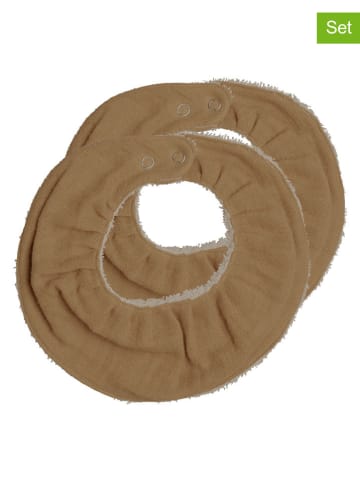 FABELAB 2-delige set: doeken lichtbruin