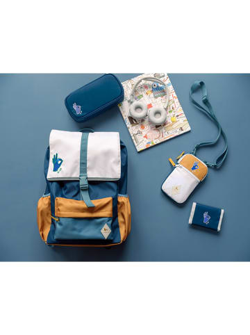 FABELAB Rucksack in Gelb/ Blau/ Weiß - (B)28 x (H)44 x (T)12 cm