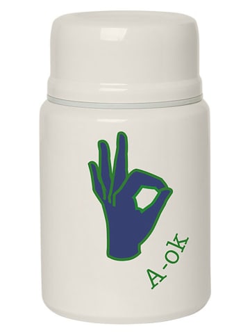 FABELAB Thermocontainer "A-OK" wit - 450 ml