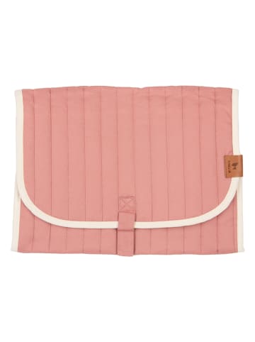 FABELAB Mata w kolorze koralowym do przewijania - 33 x 70 x 2 cm