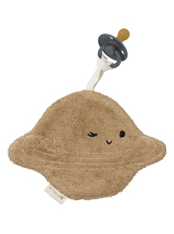FABELAB Knuffeldoek met fopspeen "Planet" beige - vanaf de geboorte