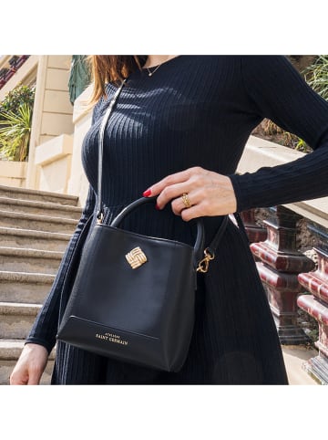 ATELIERS SAINT GERMAIN Leren handtas zwart - (B)17 x (H)17 x (T)10 cm