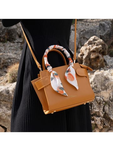 ATELIERS SAINT GERMAIN Leder-Henkeltasche in Camel - (B)19 x (H)17 x (T)9 cm