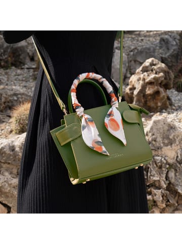 ATELIERS SAINT GERMAIN Leren handtas olijfgroen - (B)19 x (H)17 x (D)9 cm