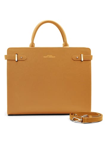 ATELIERS SAINT GERMAIN Leren handtas camel - (B)33 x (H)26 x (T)12 cm