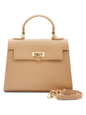 ATELIERS SAINT GERMAIN Leren handtas beige  - (B)26 x (H)20 x (D)11 cm