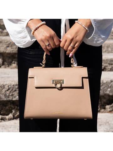 ATELIERS SAINT GERMAIN Leren handtas beige  - (B)26 x (H)20 x (D)11 cm