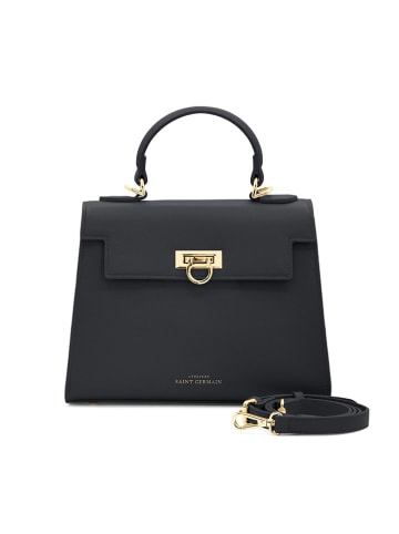 ATELIERS SAINT GERMAIN Leder-Henkeltasche in Schwarz - (B)26 x (H)20 x (T)11 cm