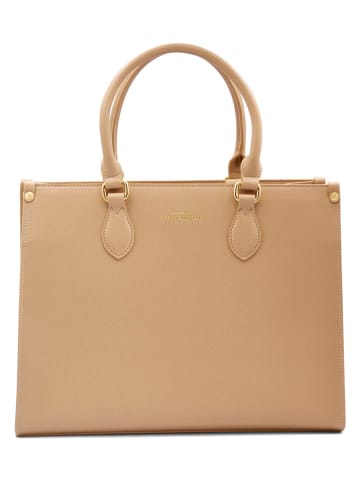 ATELIERS SAINT GERMAIN Leder-Schultertasche in Beige - (B)36 x (H)28 x (T)13 cm