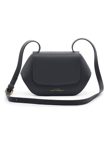 ATELIERS SAINT GERMAIN Leder-Umhängetasche in Schwarz - (B)26 x (H)17 x (T)7 cm